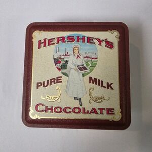 Hershey's Pure Milk Chocolate Tin Vintage Edition #2 1992 Hershey Girl